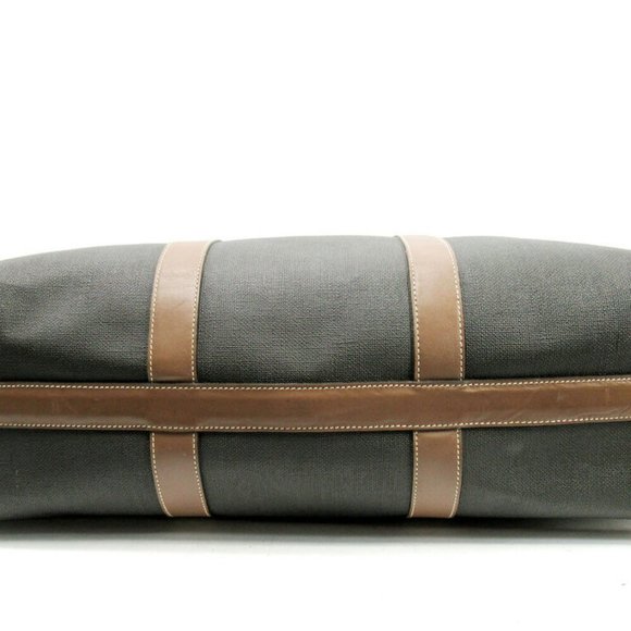 Authentic dunhill Boston Bag Herringbone PVC Leather Used - Picture 3 of 8